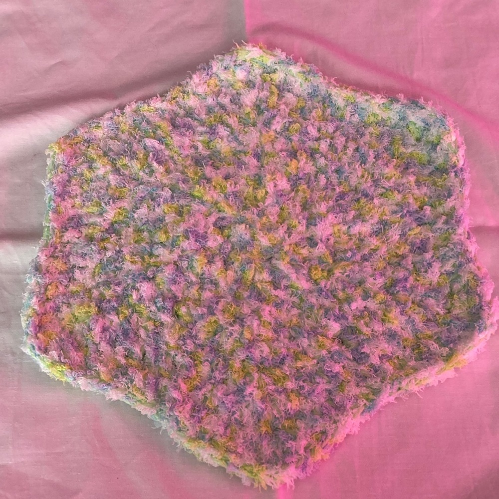 Hand crochet baby snuggle blanket